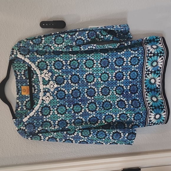 Ruby Rd. Colorful beaded shirt size 1X - Picture 1 of 9